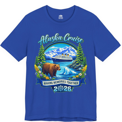 Alaska Cruise 2026 Family Shirt Premium T-Shirt – True Royal – Alaska Cruise Shirts