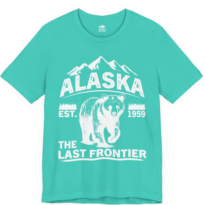 Alaska Bear Shirt Premium T-Shirt – Teal – Alaska Cruise Shirts