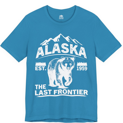 Alaska Bear Shirt Premium T-Shirt – Aqua – Alaska Cruise Shirts