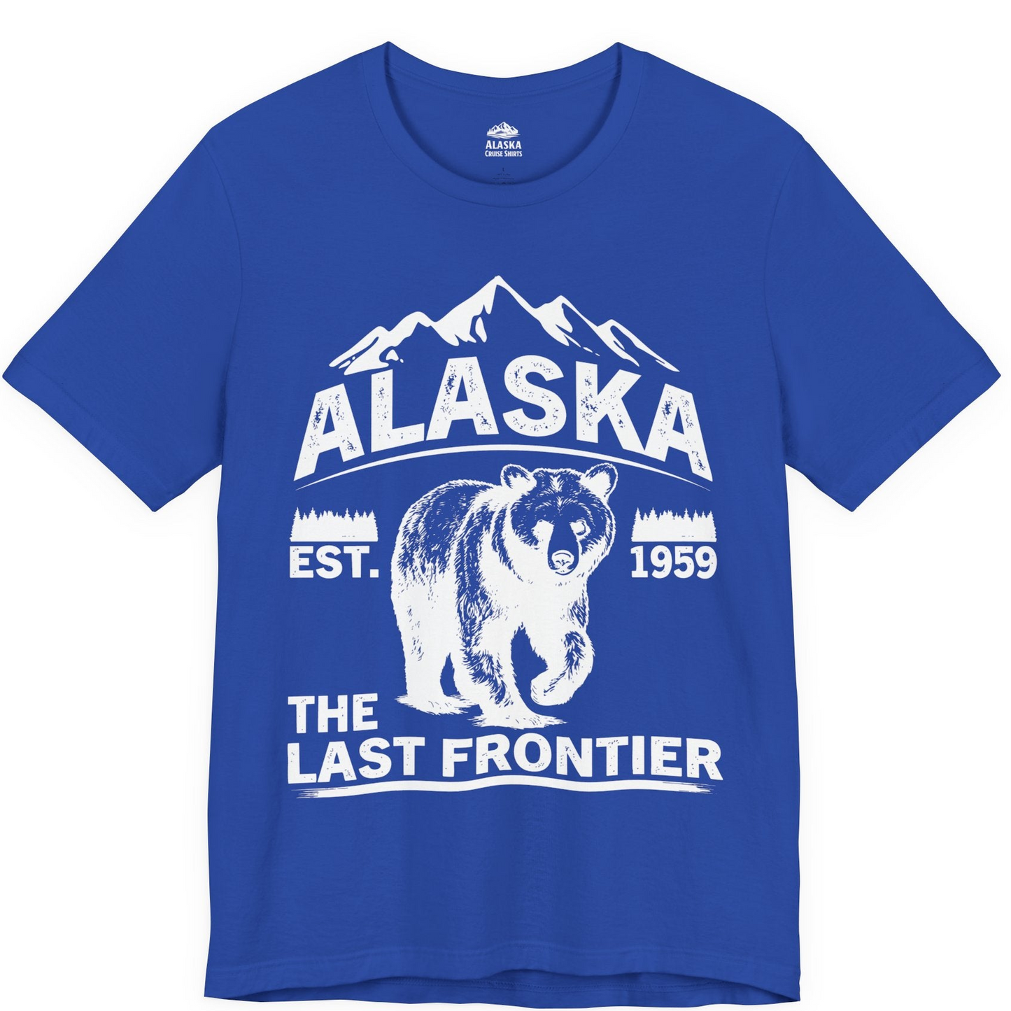 Alaska Bear Shirt Premium T-Shirt – True Royal – Alaska Cruise Shirts