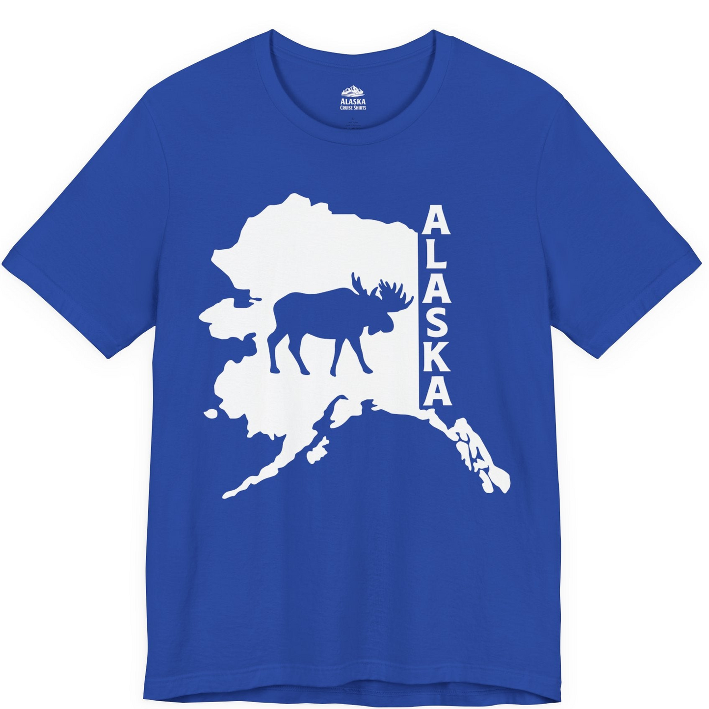 Alaska Moose Silhouette Shirt Premium T-Shirt – True Royal – Alaska Cruise Shirts