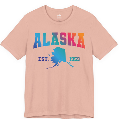 Retro Alaska Est 1959 Shirt Premium T-Shirt – Peach – Alaska Cruise Shirts