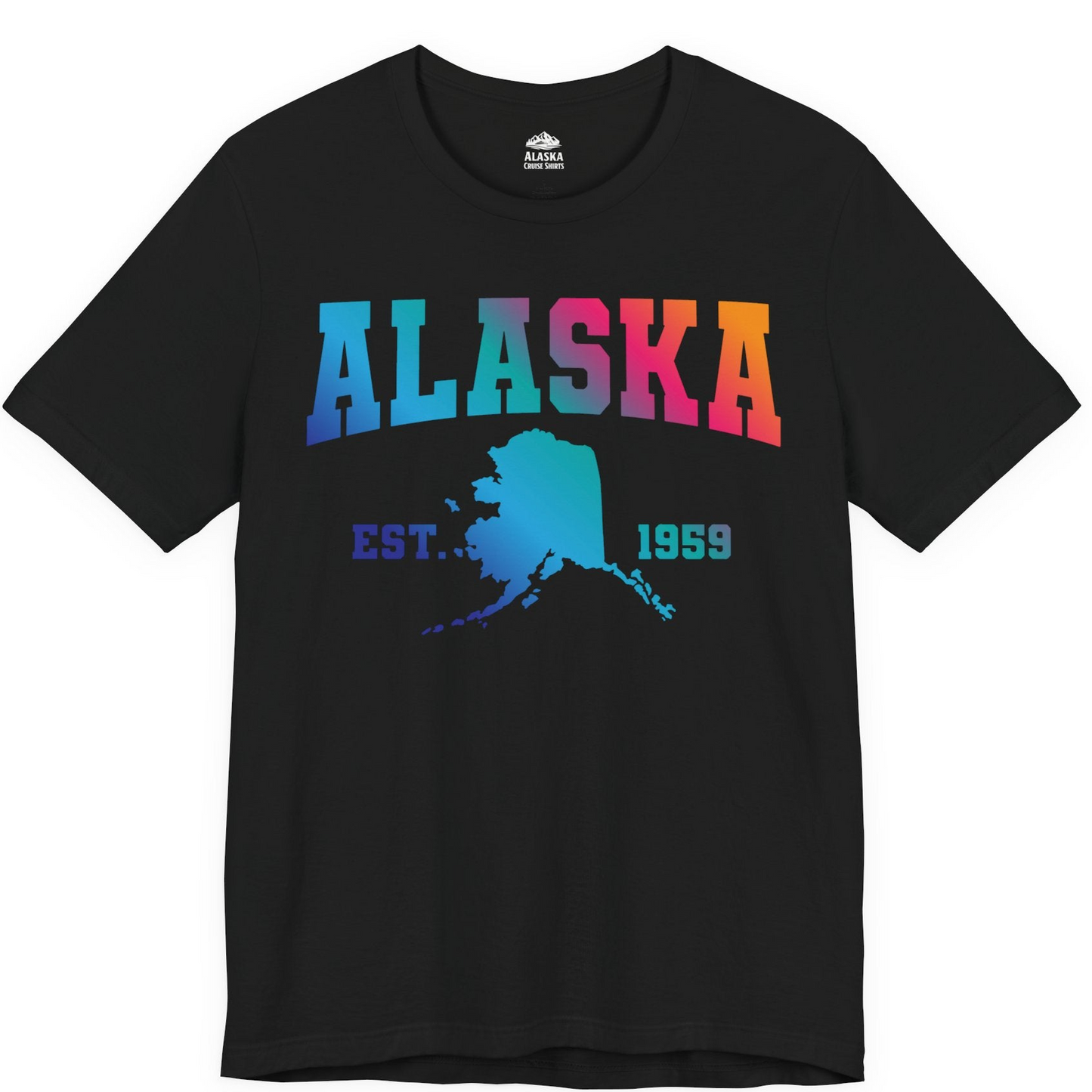 Retro Alaska Est 1959 Shirt Premium T-Shirt – Black – Alaska Cruise Shirts