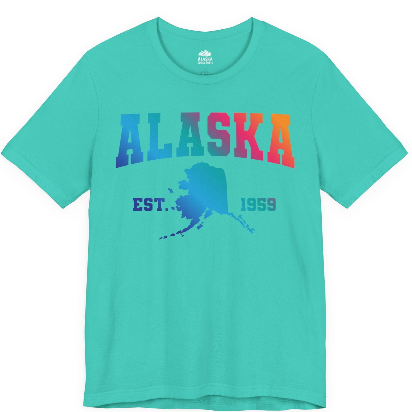 Retro Alaska Est 1959 Shirt Premium T-Shirt – Teal – Alaska Cruise Shirts