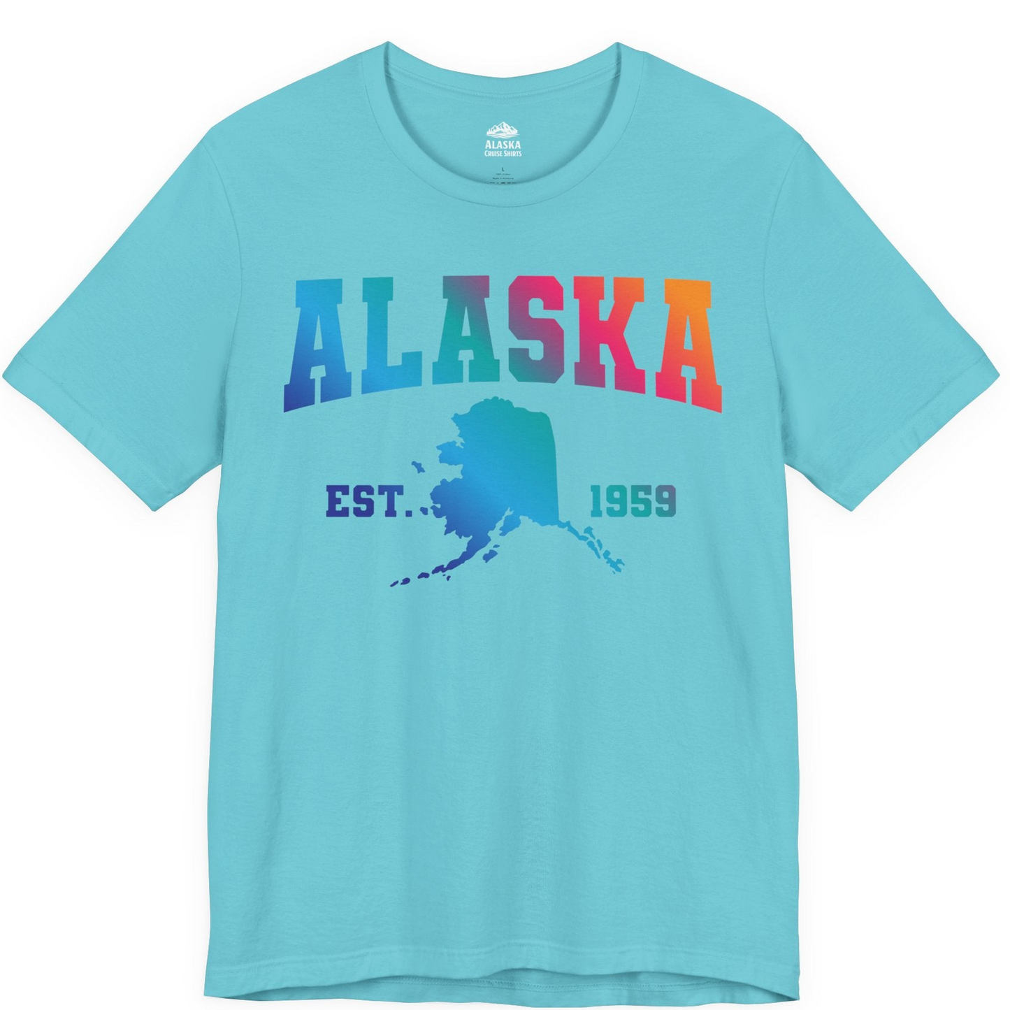 Retro Alaska Est 1959 Shirt Premium T-Shirt – Turquoise – Alaska Cruise Shirts