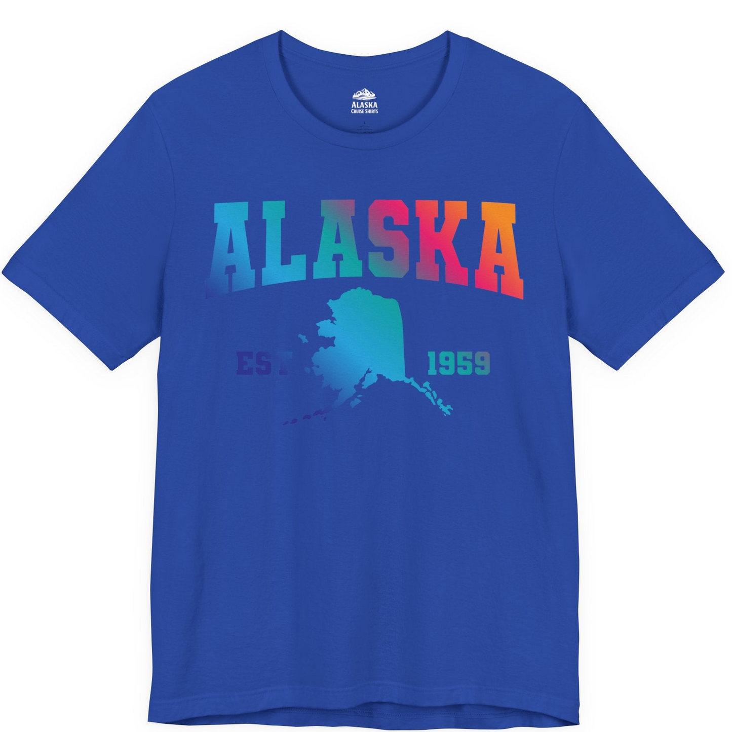Retro Alaska Est 1959 Shirt Premium T-Shirt – True Royal – Alaska Cruise Shirts