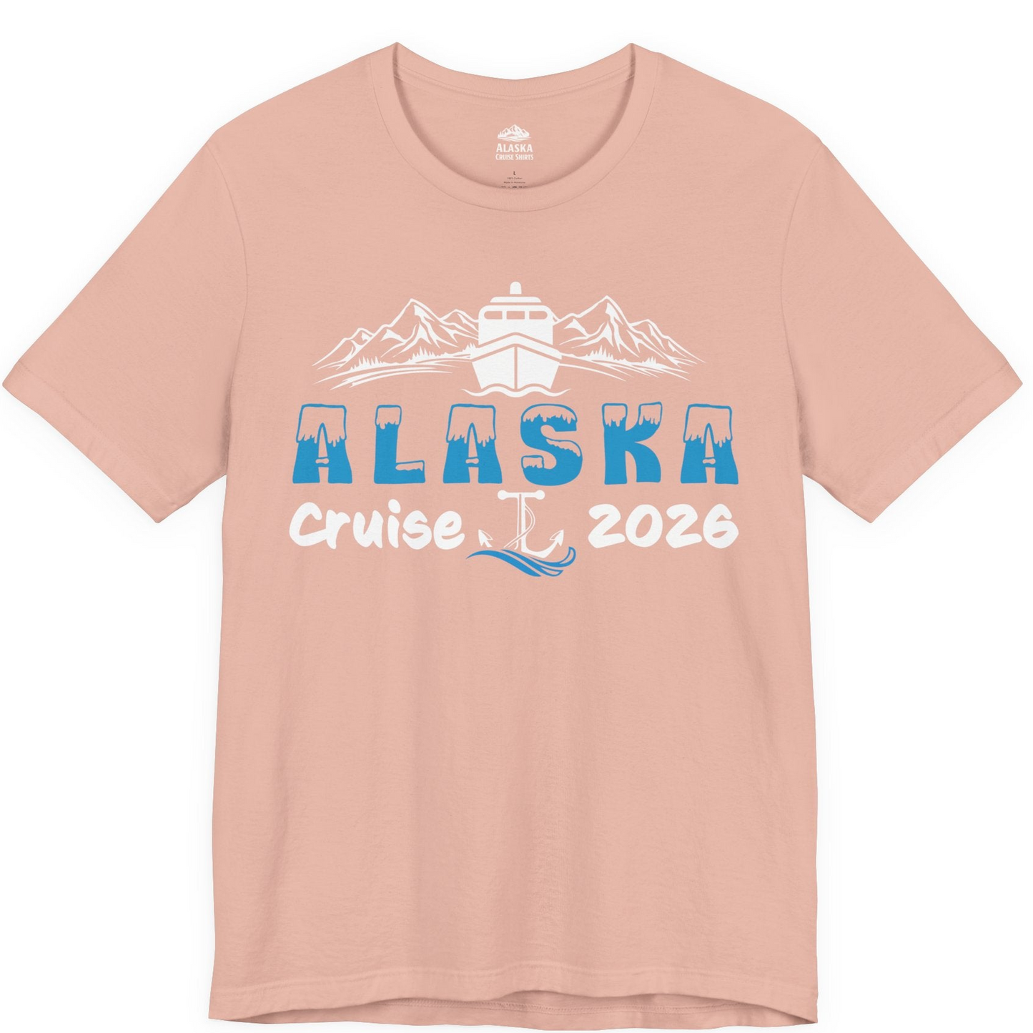 Alaska Cruise 2026 Shirt Premium T-Shirt – Peach – Alaska Cruise Shirts