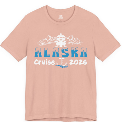 Alaska Cruise 2026 Shirt Premium T-Shirt – Peach – Alaska Cruise Shirts