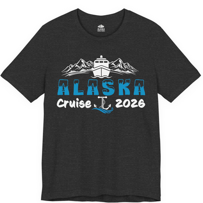 Alaska Cruise 2026 Shirt Premium T-Shirt – Dark Grey Heather – Alaska Cruise Shirts