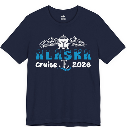 Alaska Cruise 2026 Shirt Premium T-Shirt – Navy – Alaska Cruise Shirts