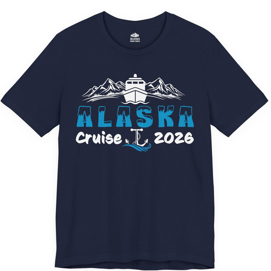 Alaska Cruise 2026 Shirt Premium T-Shirt – Navy – Alaska Cruise Shirts