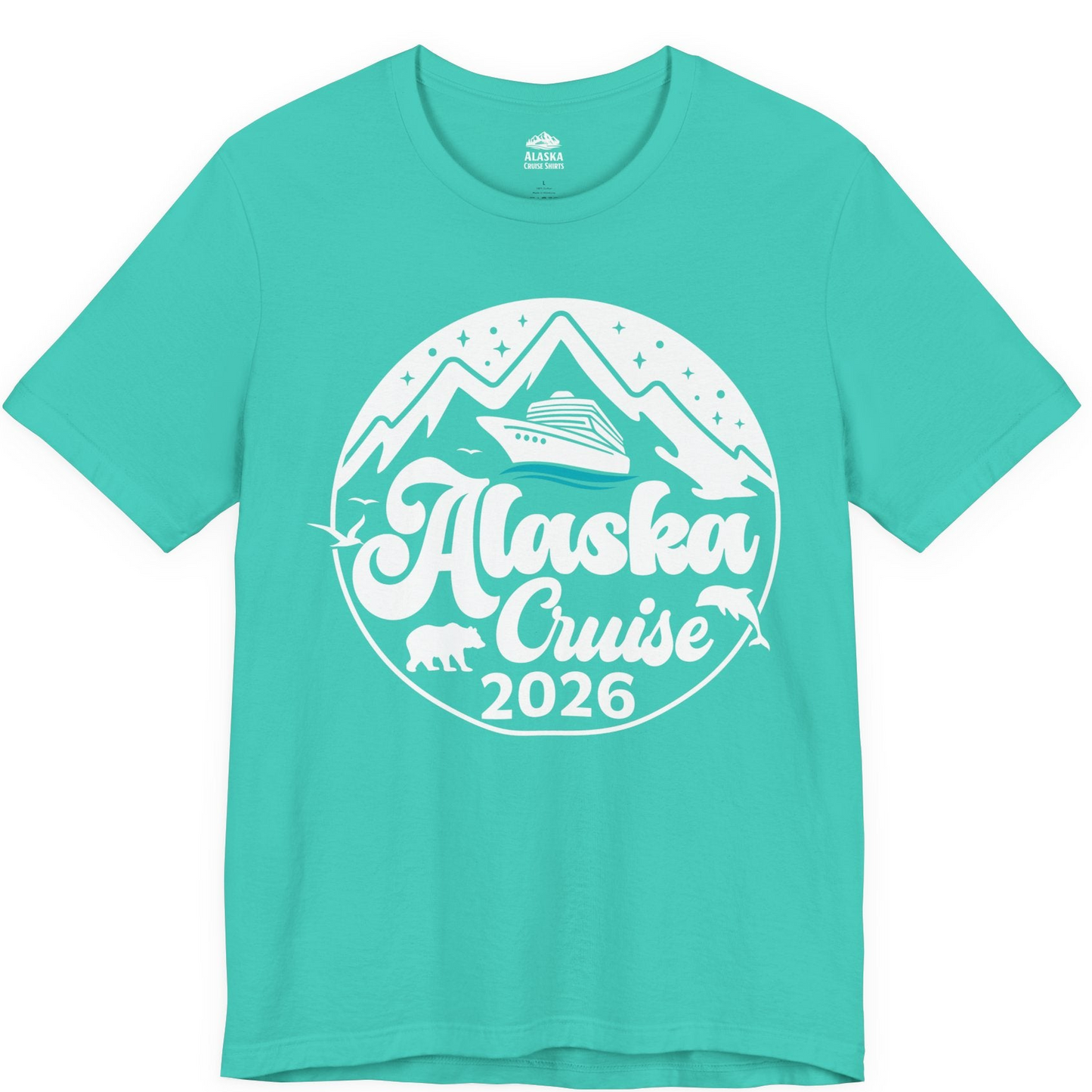 Alaska Cruise 2026 Shirt Premium T-Shirt – Teal – Alaska Cruise Shirts