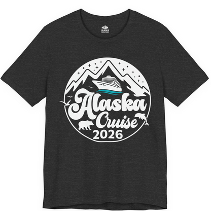Alaska Cruise 2026 Shirt Premium T-Shirt – Dark Grey Heather – Alaska Cruise Shirts