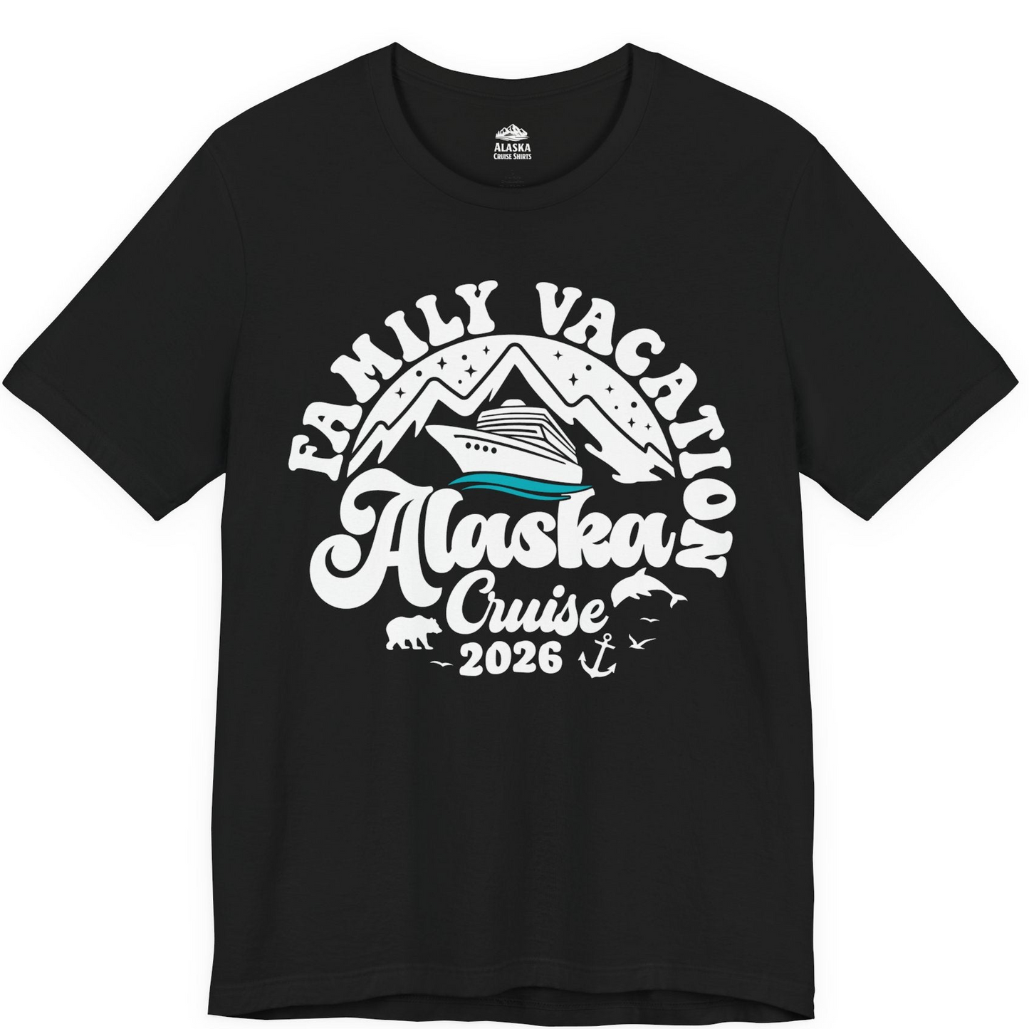 Alaska Family Cruise Shirt Premium T-Shirt – Black – Alaska Cruise Shirts