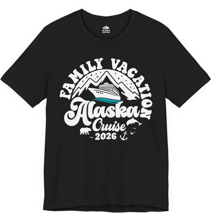 Alaska Family Cruise Shirt Premium T-Shirt – Black – Alaska Cruise Shirts