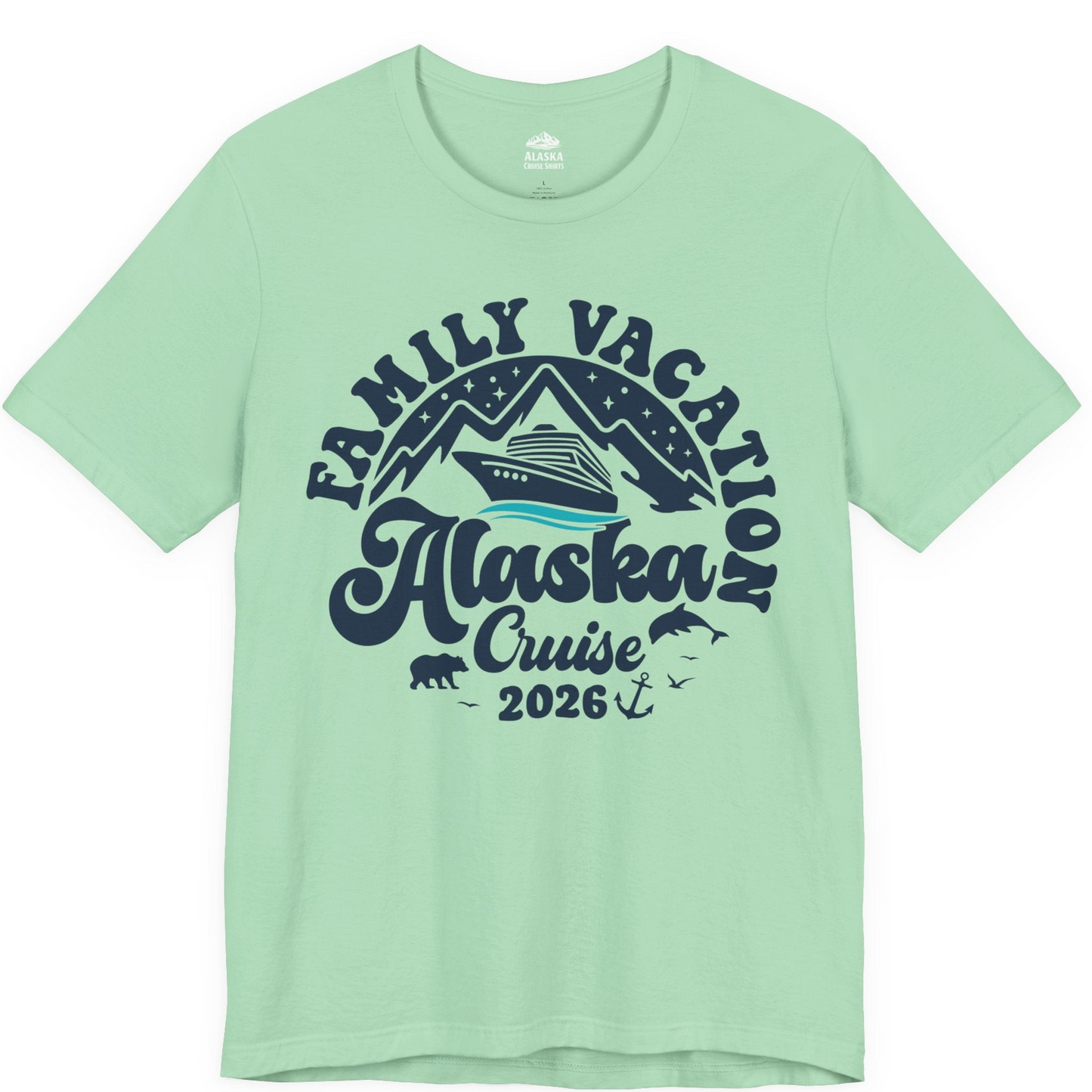 Alaska Family Cruise Shirt Premium T-Shirt – Mint – Alaska Cruise Shirts