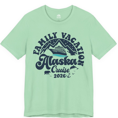 Alaska Family Cruise Shirt Premium T-Shirt – Mint – Alaska Cruise Shirts
