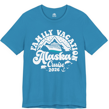 Alaska Family Cruise Shirt Premium T-Shirt – Aqua – Alaska Cruise Shirts