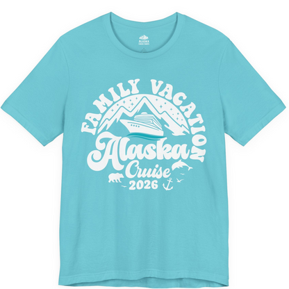 Alaska Family Cruise Shirt Premium T-Shirt – Turquoise – Alaska Cruise Shirts