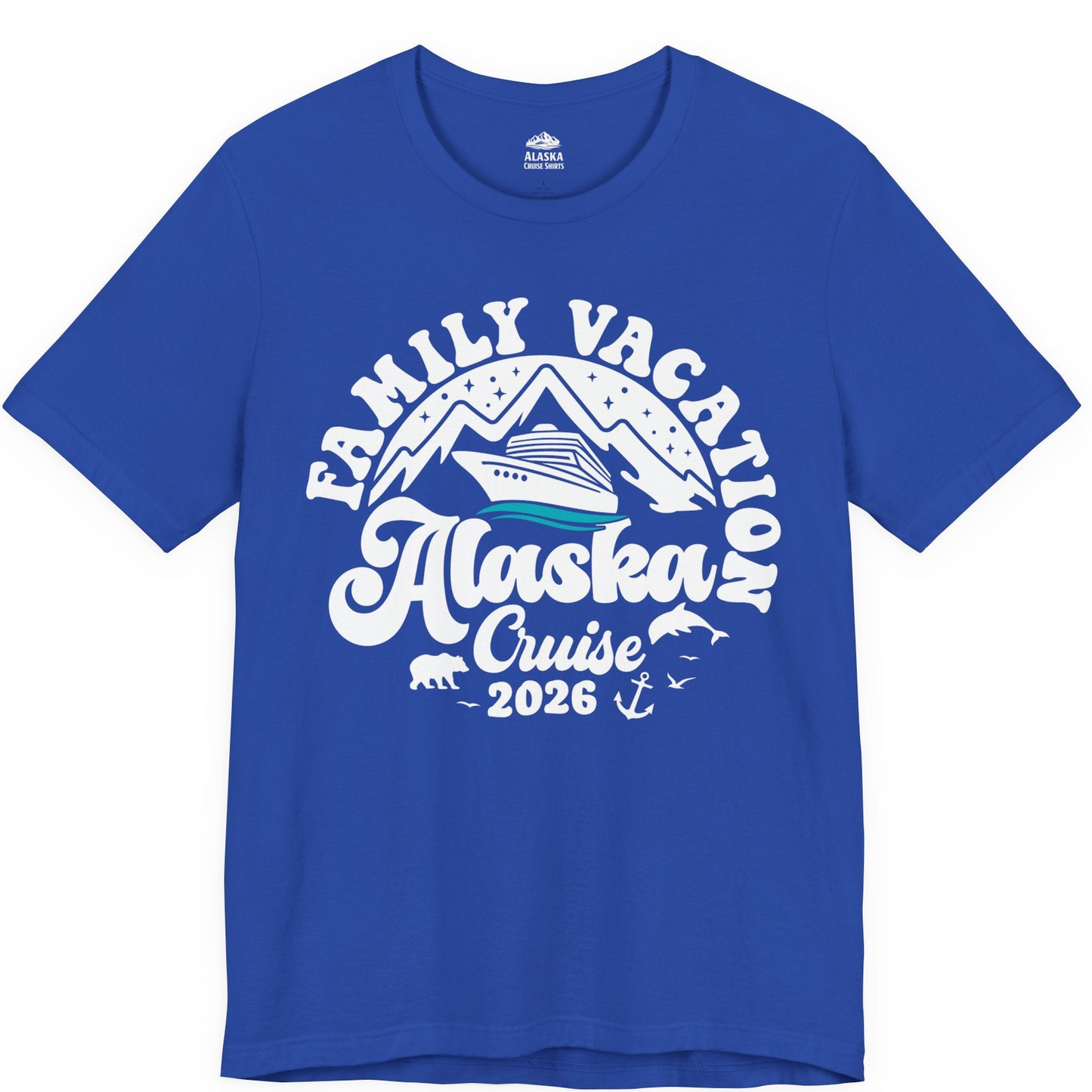 Alaska Family Cruise Shirt Premium T-Shirt – True Royal – Alaska Cruise Shirts
