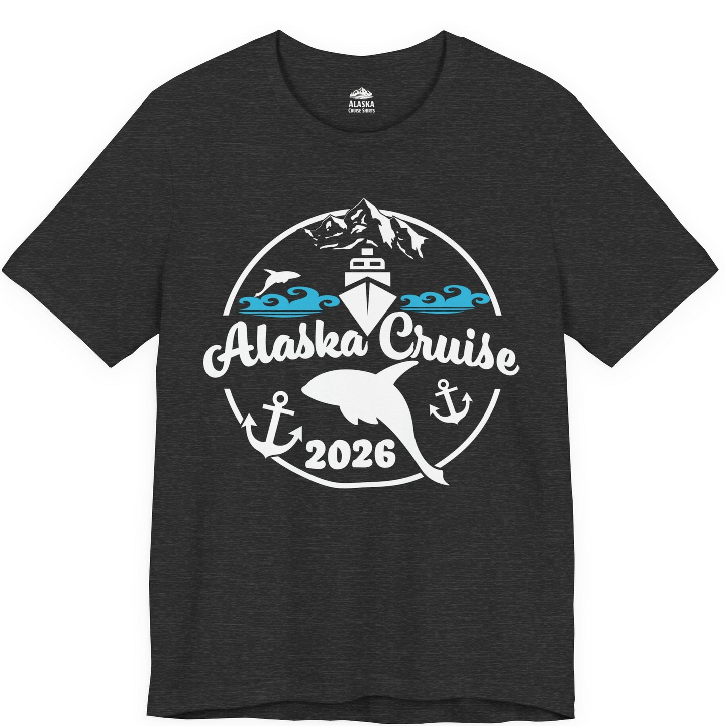 Alaska Cruise 2026 Shirt Premium T-Shirt – Dark Grey Heather – Alaska Cruise Shirts