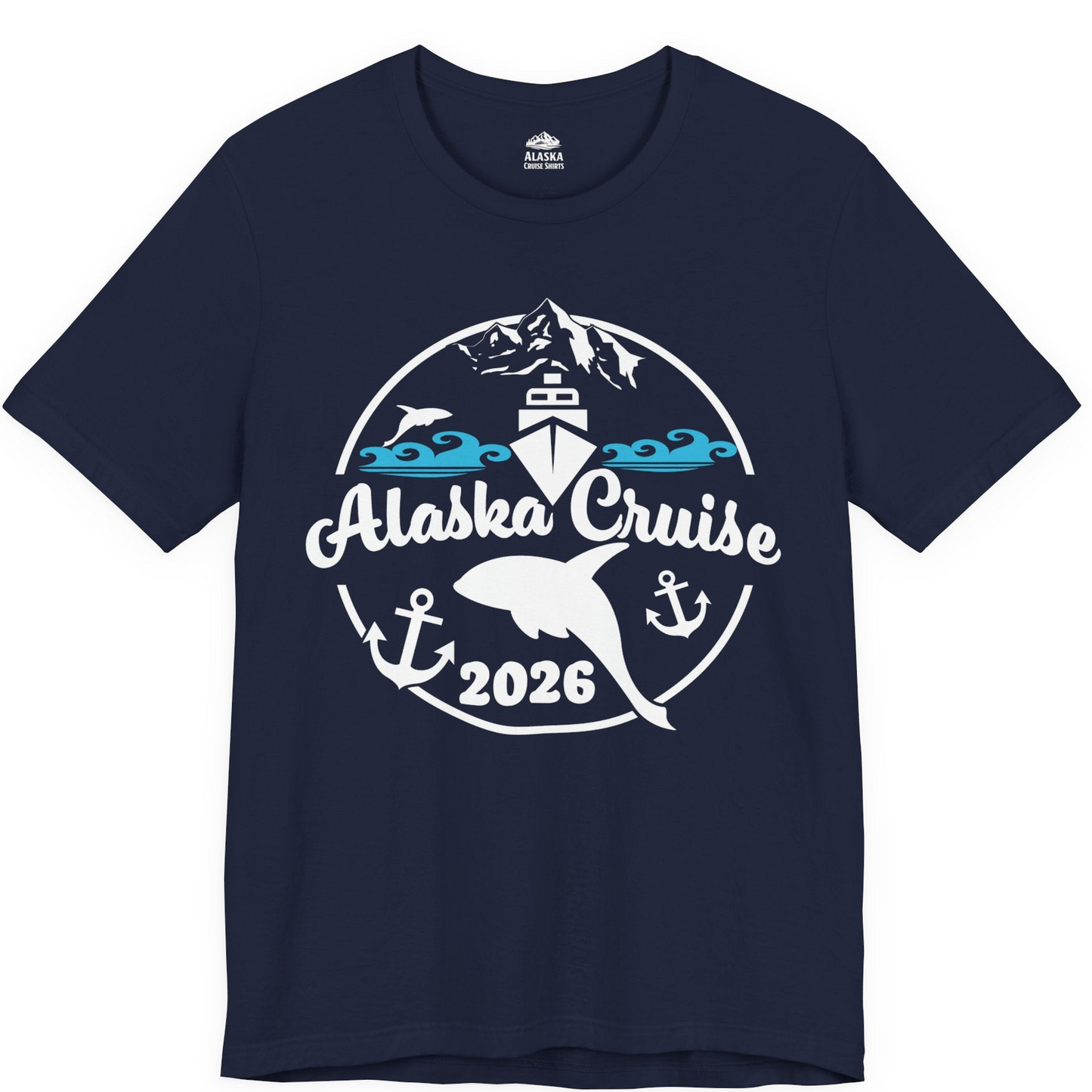 Alaska Cruise 2026 Shirt Premium T-Shirt – Navy – Alaska Cruise Shirts