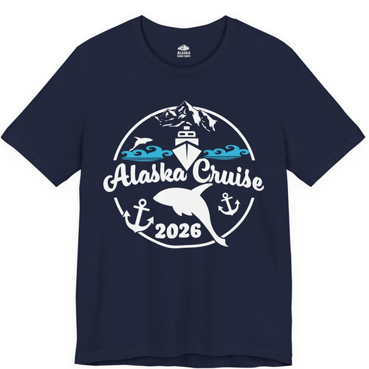 Alaska Cruise 2026 Shirt Premium T-Shirt – Navy – Alaska Cruise Shirts