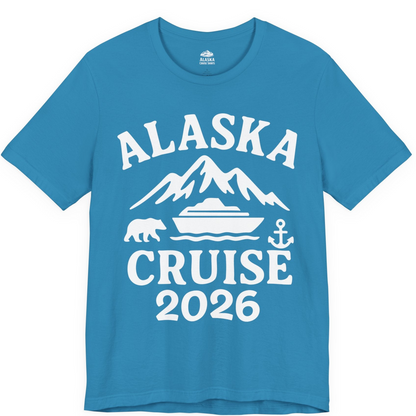 Alaska Cruise 2026 Shirt Premium T-Shirt – Aqua – Alaska Cruise Shirts