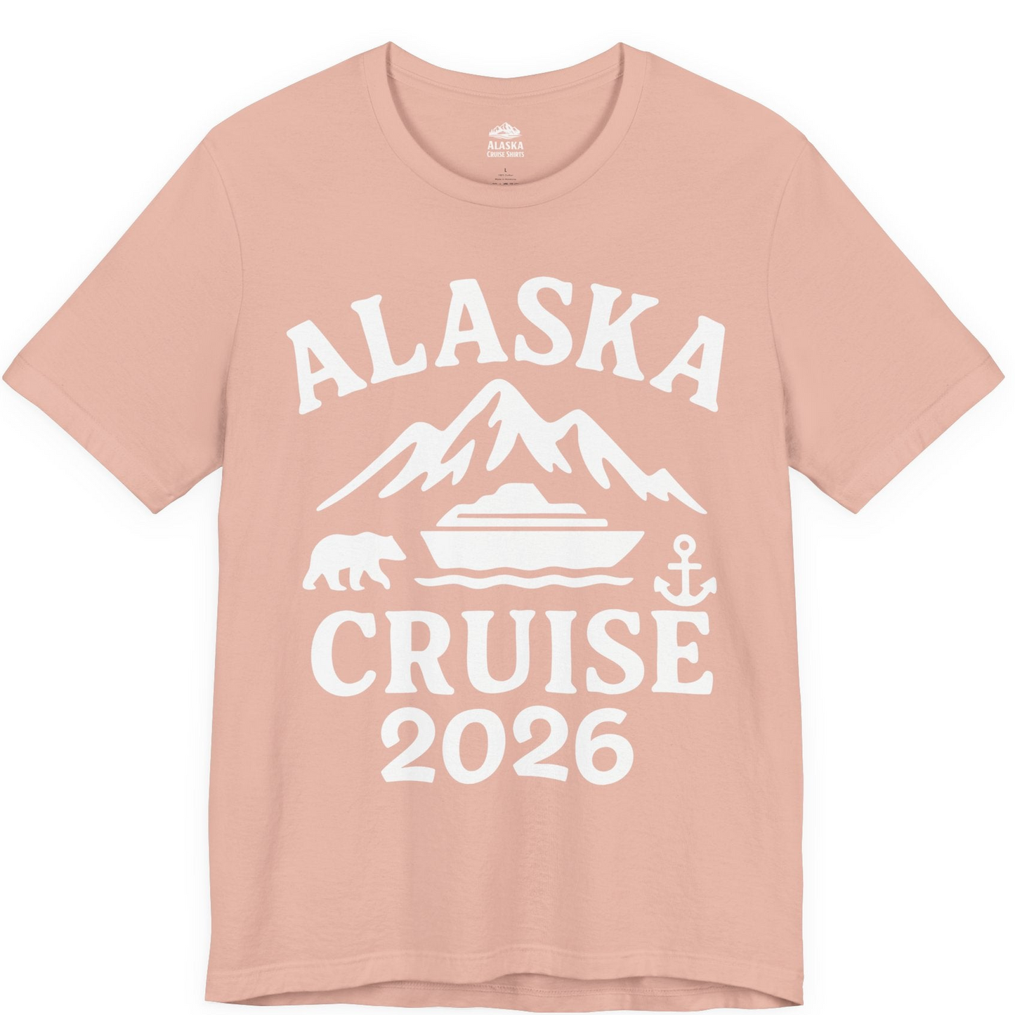 Alaska Cruise 2026 Shirt Premium T-Shirt – Peach – Alaska Cruise Shirts