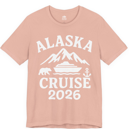 Alaska Cruise 2026 Shirt Premium T-Shirt – Peach – Alaska Cruise Shirts