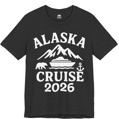 Alaska Cruise 2026 Shirt Premium T-Shirt – Dark Grey Heather – Alaska Cruise Shirts