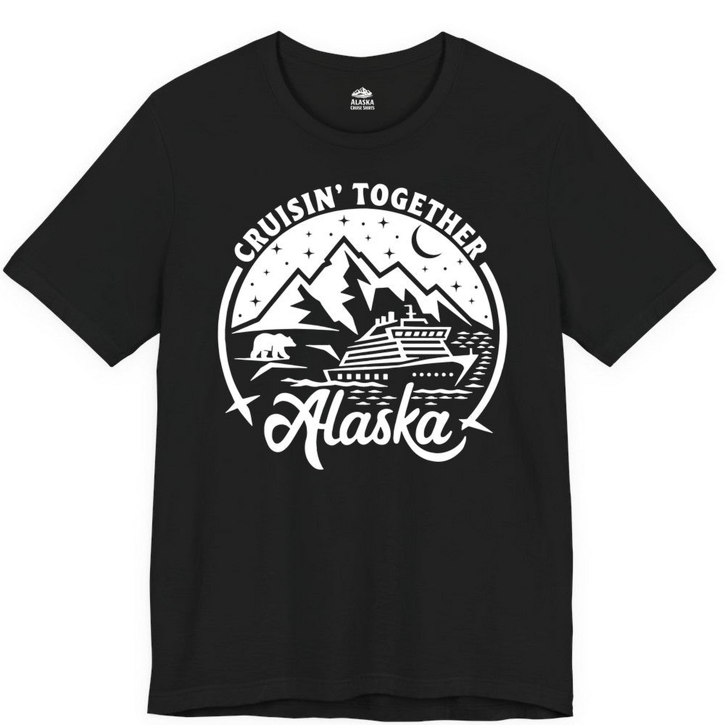Alaska Cruise Adventure Shirt Premium T-Shirt – Black – Alaska Cruise Shirts