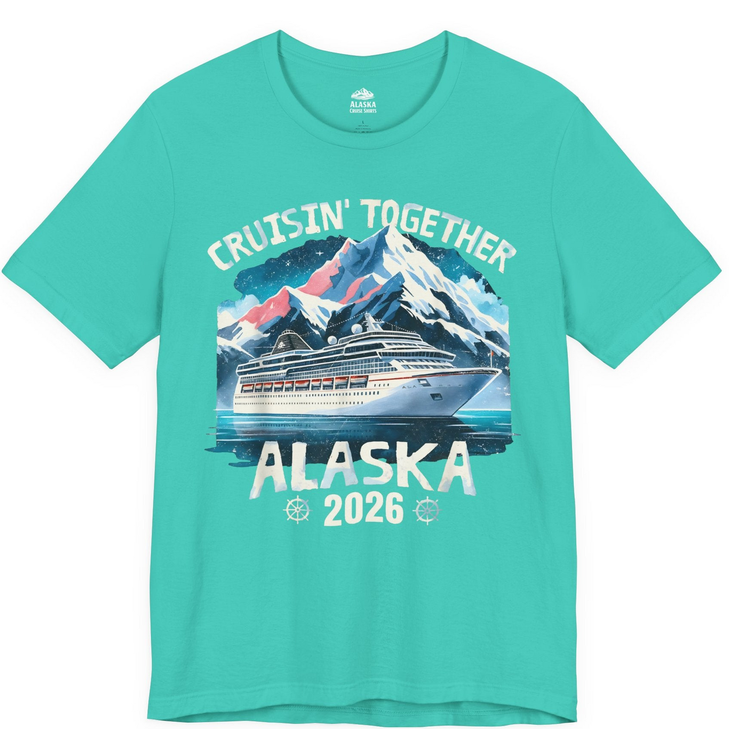 Alaska Cruise 2026 Shirt Premium T-Shirt – Teal – Alaska Cruise Shirts