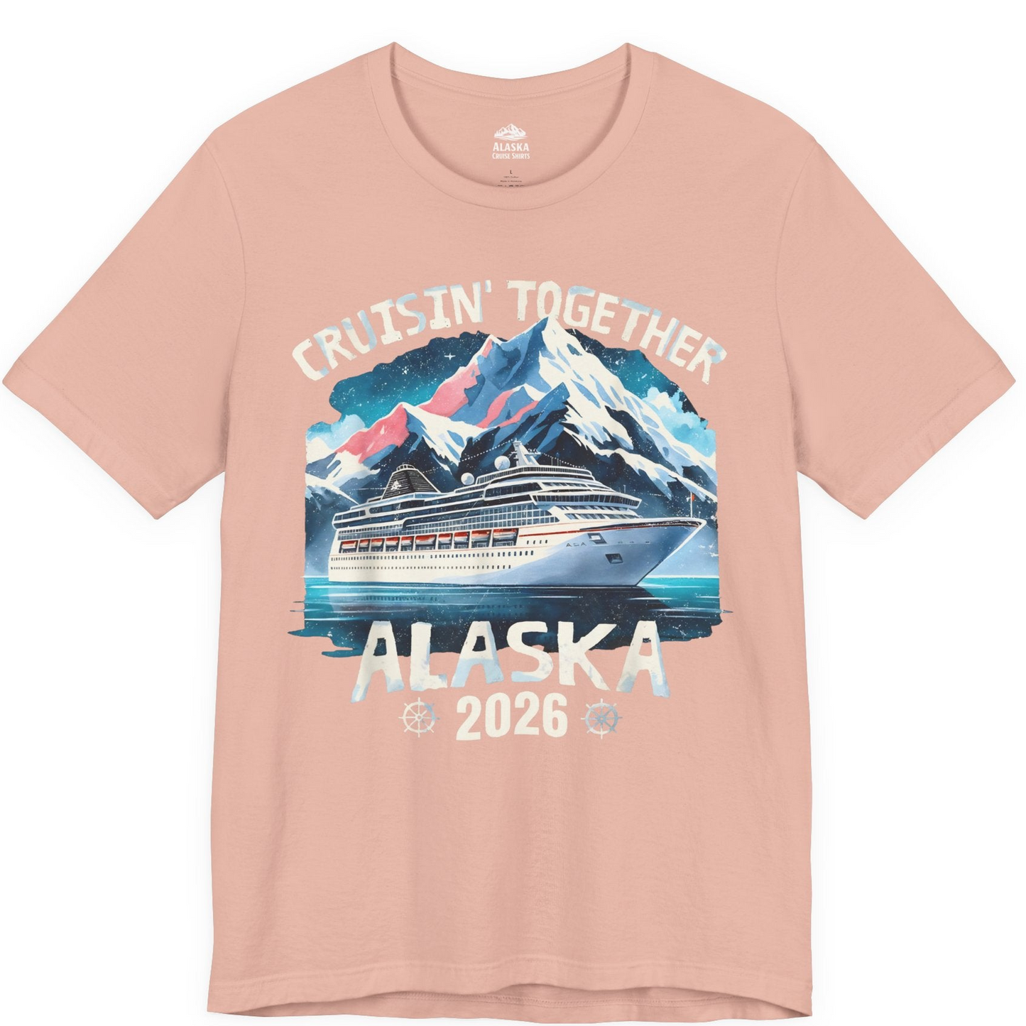 Alaska Cruise 2026 Shirt Premium T-Shirt – Peach – Alaska Cruise Shirts