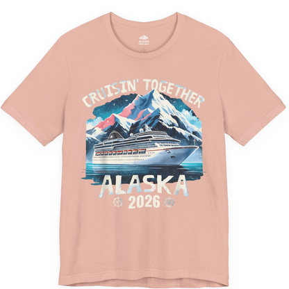 Alaska Cruise 2026 Shirt Premium T-Shirt – Peach – Alaska Cruise Shirts