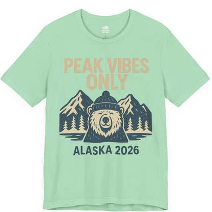 Alaska 2026 Mountain Adventure Bear Premium T-Shirt – Mint – Alaska Cruise Shirts