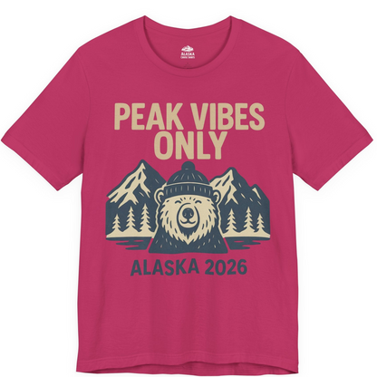 Alaska 2026 Mountain Adventure Bear Premium T-Shirt – Berry – Alaska Cruise Shirts
