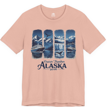 Alaska Cruise Adventure Shirt Premium T-Shirt – Peach – Alaska Cruise Shirts