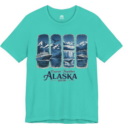 Alaska Cruise Adventure Shirt Premium T-Shirt – Teal – Alaska Cruise Shirts