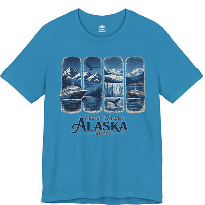 Alaska Cruise Adventure Shirt Premium T-Shirt – Aqua – Alaska Cruise Shirts