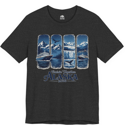 Alaska Cruise Adventure Shirt Premium T-Shirt – Dark Grey Heather – Alaska Cruise Shirts
