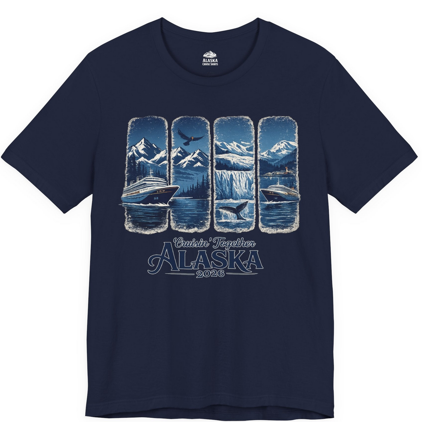 Alaska Cruise Adventure Shirt Premium T-Shirt – Navy – Alaska Cruise Shirts