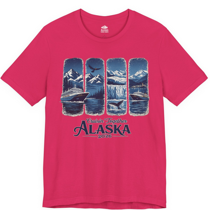 Alaska Cruise Adventure Shirt Premium T-Shirt – Fuchsia – Alaska Cruise Shirts