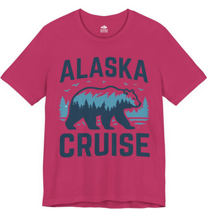 Alaska Cruise Shirt Bear Silhouette Forest Wildlife Nature Tee — Premium Tee Premium T-Shirt – Berry – Alaska Cruise Shirts