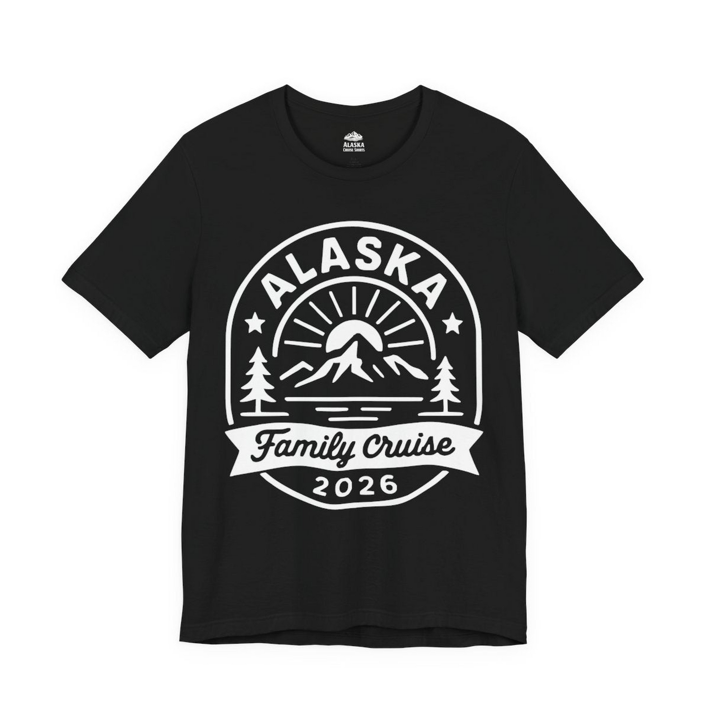 Alaska Family Cruise 2026 Mountain Nature Adventure Shirt — Premium Tee Premium T-Shirt – Black – Alaska Cruise Shirts