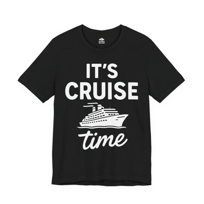 It’s Cruise Time Fun Graphic Cruise Shirt for Vacation Travelers — Premium Tee Premium T-Shirt – Black – Alaska Cruise Shirts