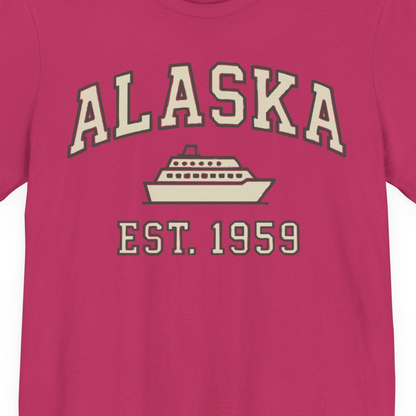 Alaska Cruise Shirt Premium T-Shirt – Berry – Alaska Cruise Shirts Close Up