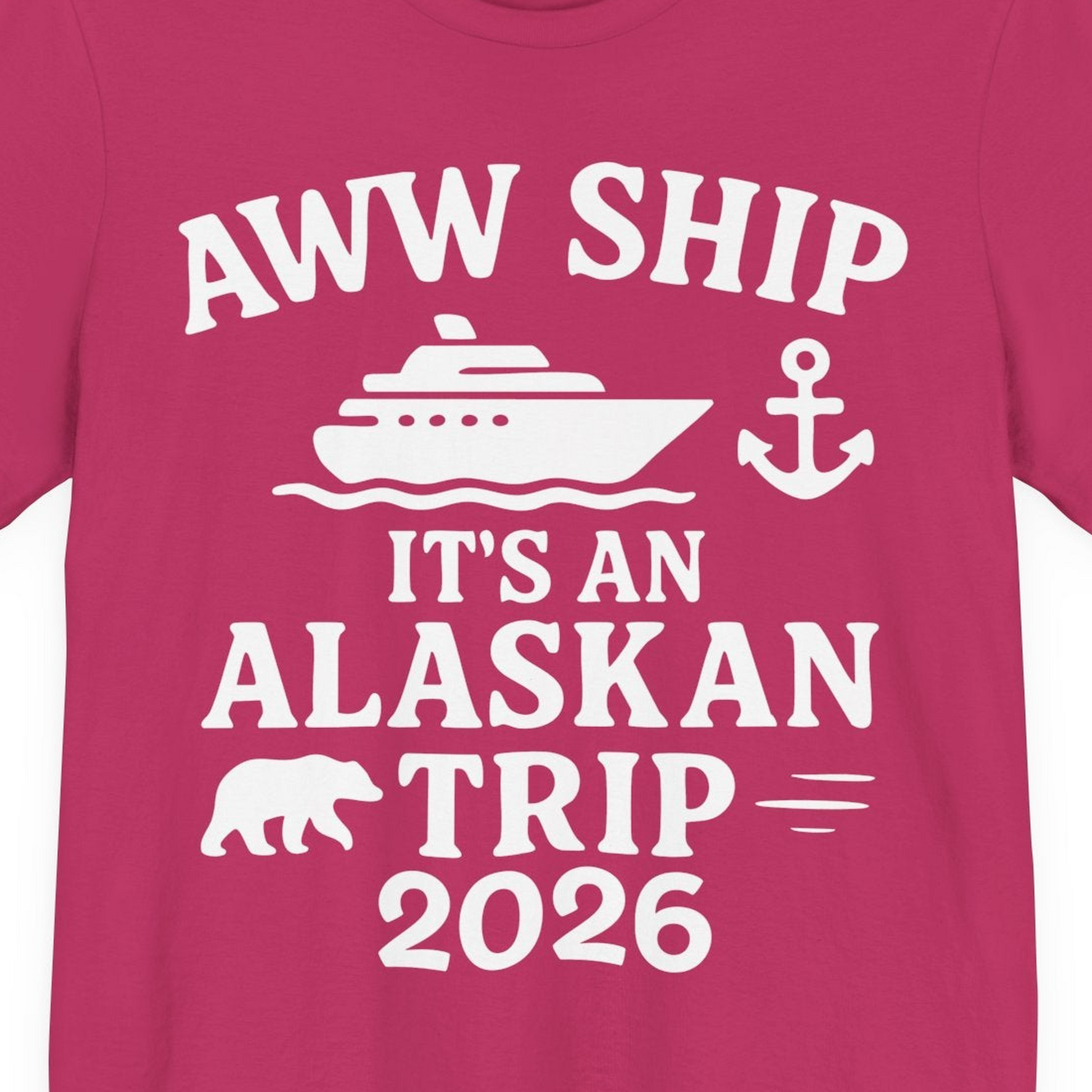 Alaska Cruise Shirt Premium T-Shirt – Berry – Alaska Cruise Shirts Close Up