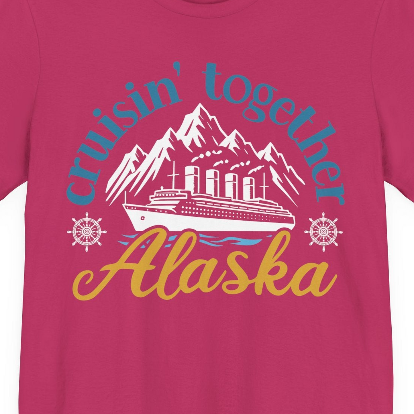 Alaska Cruise Adventure Shirt Premium T-Shirt – Berry – Alaska Cruise Shirts Close Up
