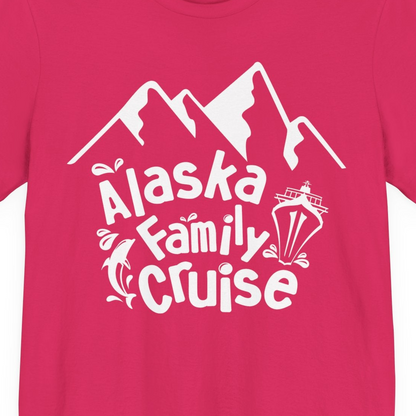 Alaska Family Cruise Adventure Shirt Premium T-Shirt – Fuchsia – Alaska Cruise Shirts Close Up